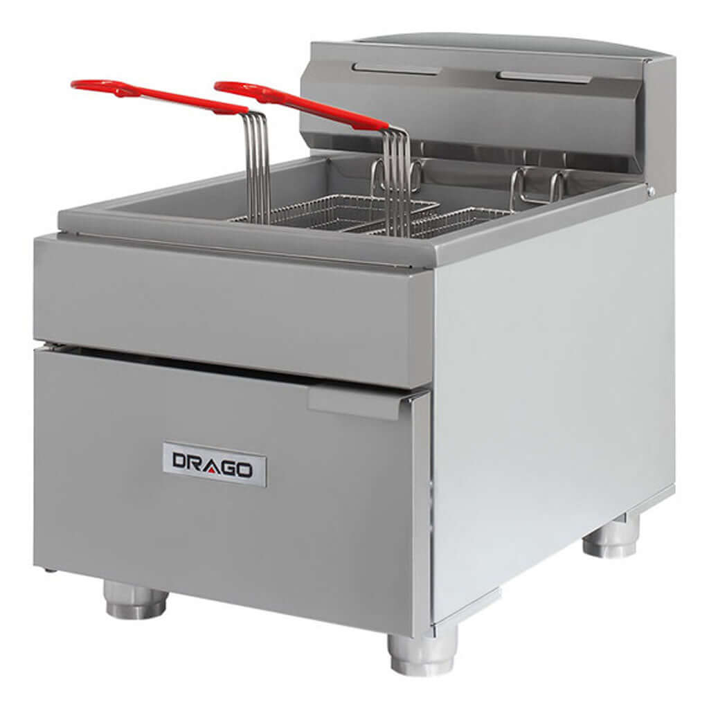 Freidora industrial para papas fritas Drago FG-8 con 2 canastillas
