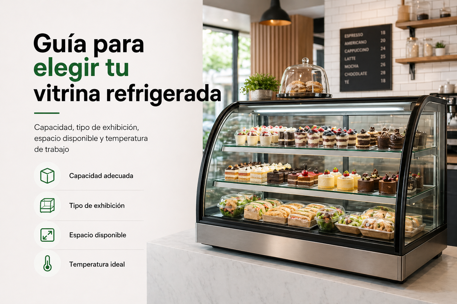 Guía para elegir vitrina refrigerada para negocio
