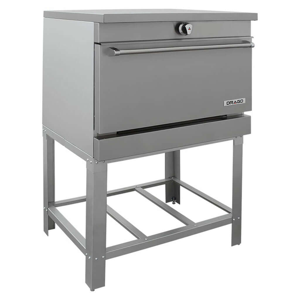 Horno a gas LP Drago HT-3 vista lateral con dimensiones