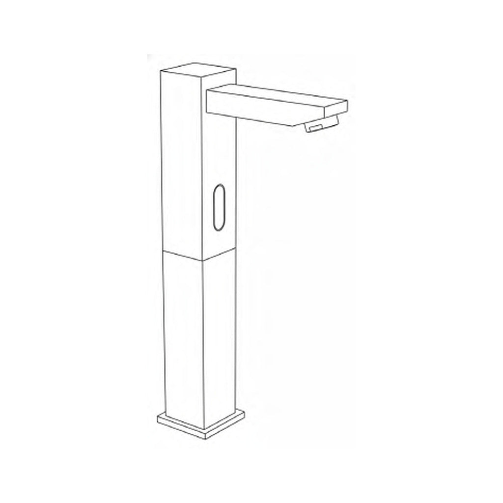 Plano de medidas MIGSA AT6159AB llave electrónica con sensor para lavabo