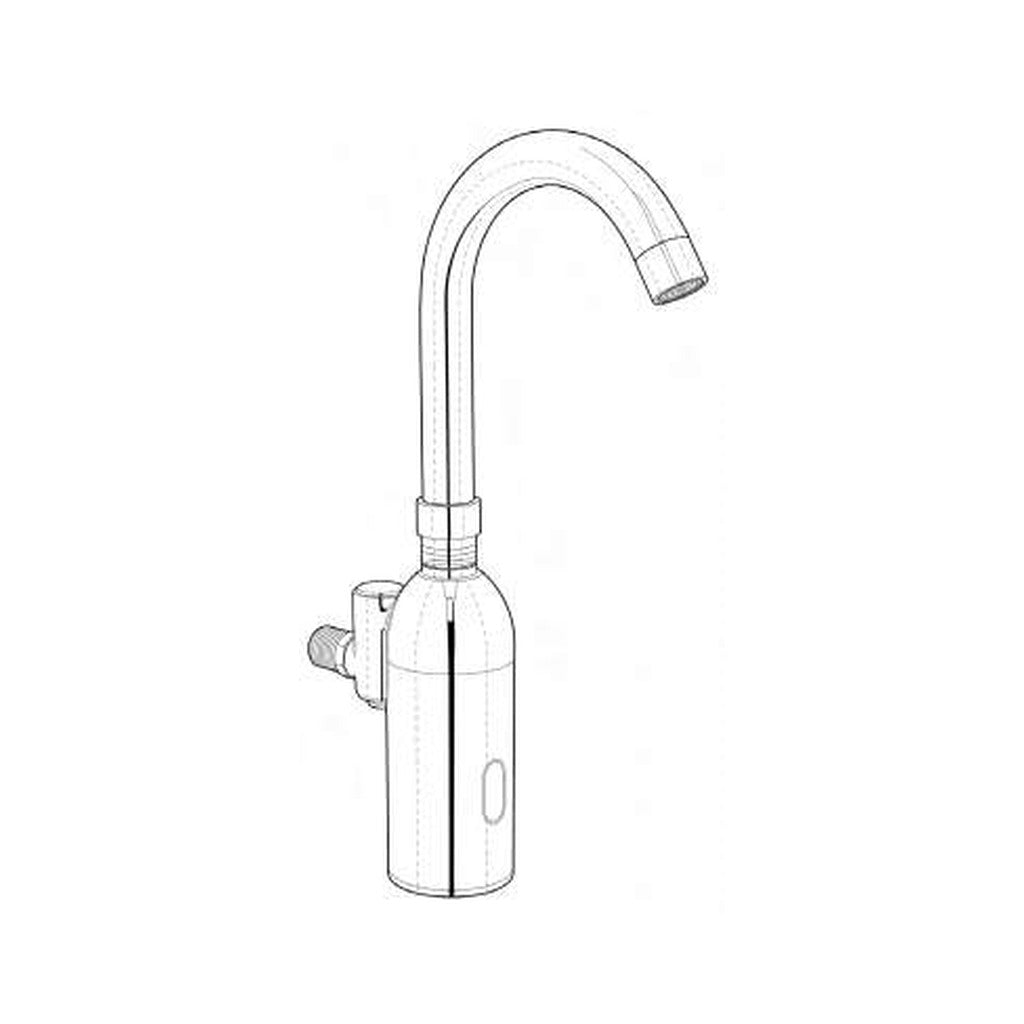 Plano de medidas llave electrónica MIGSA AT6197A para montaje en lambrín