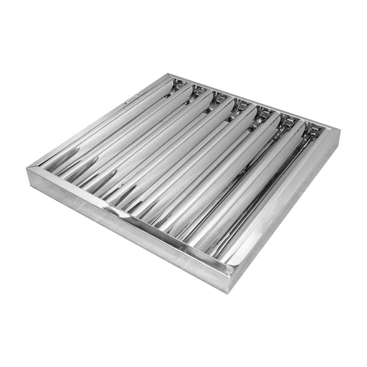 Filtro de grasa tipo marimba MIGSA BFF-50 de acero inoxidable 430 para campana, se vende por caja de 10 piezas