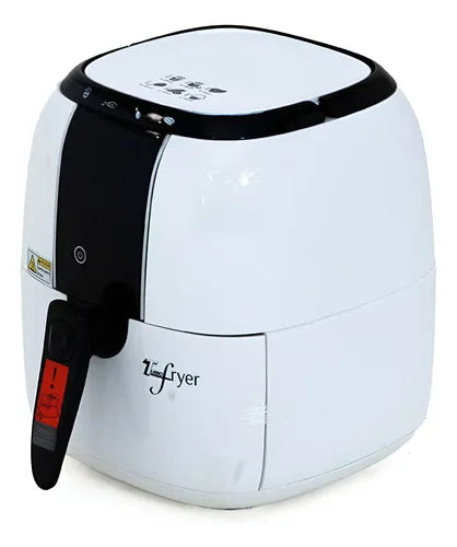 Freidora de aire digital MIGSA GCE-AFE02 de 2.2 litros en color blanco, panel de control y canastilla extraíble