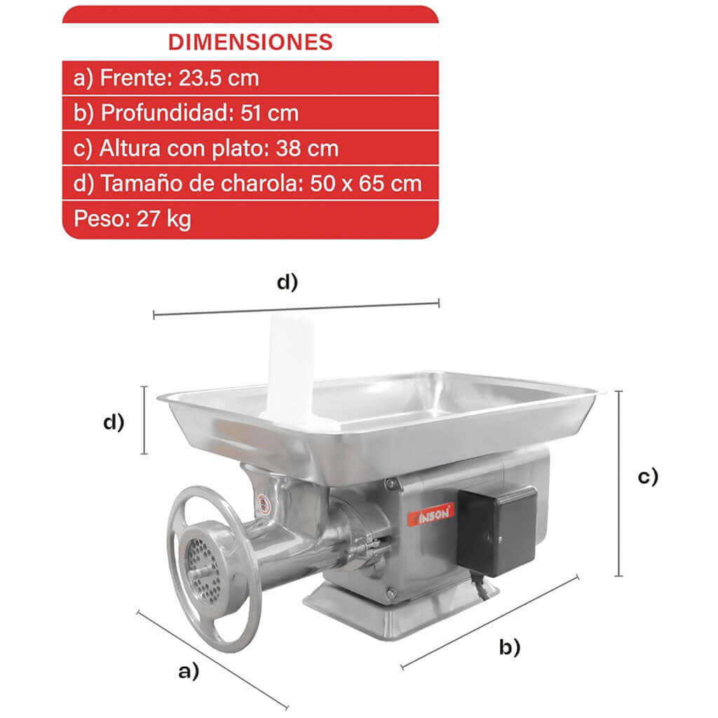 molino-de-carne-electrico-Vinson-MOLAI-22-medidas-generales