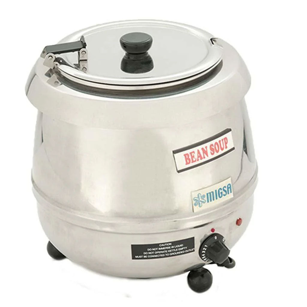 Olla bruja eléctrica Migsa SB-6000S de acero inoxidable 9 litros