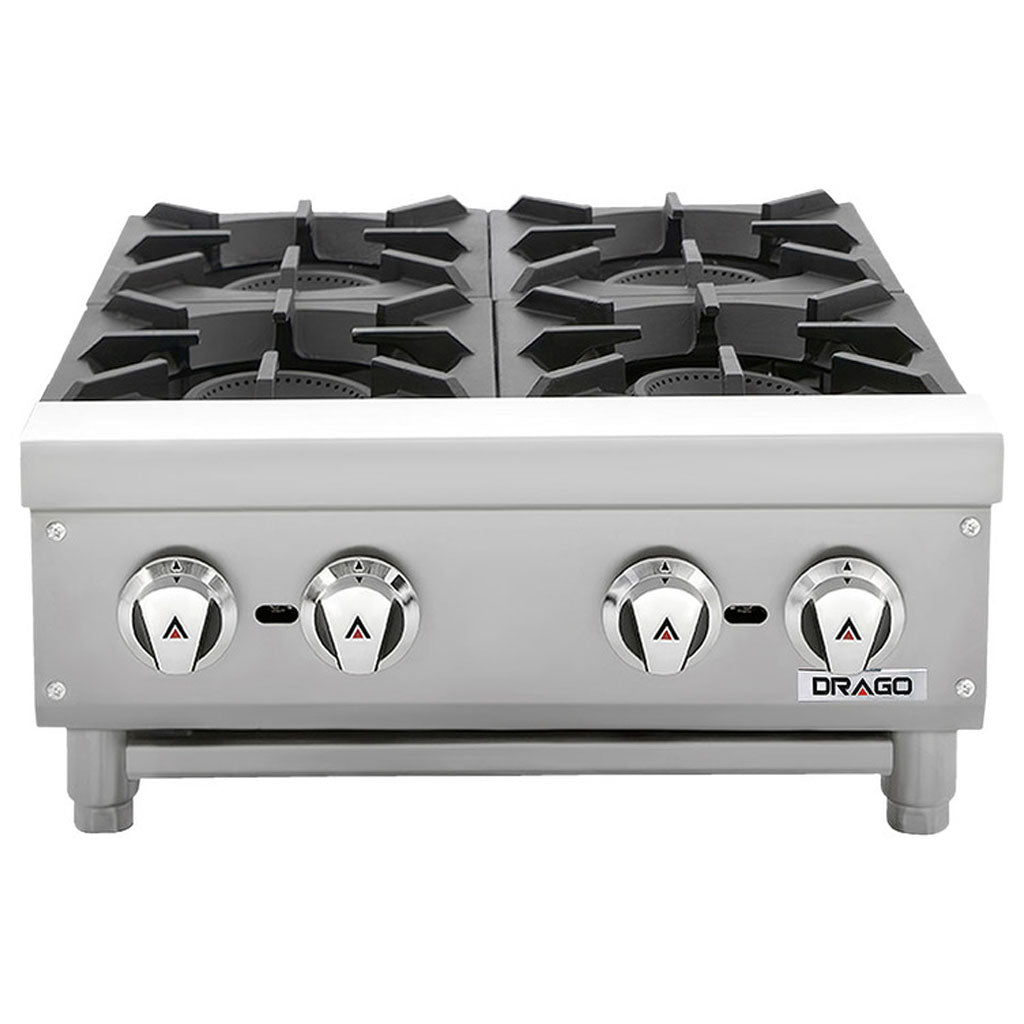 Parrillas de hierro fundido 12x12 en parrilla para cocina de gas Drago CG-40