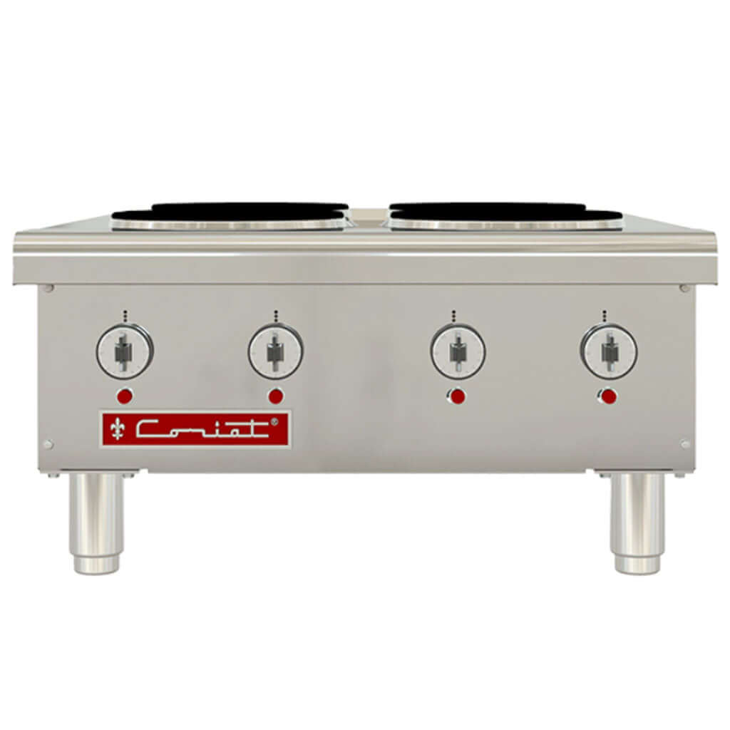 Parrilla eléctrica 4 quemadores Coriat PCV-4-E Master vista frontal