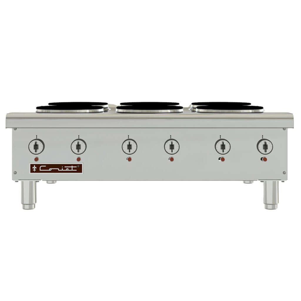 Parrilla eléctrica 6 quemadores Coriat PCV-6-E Master vista frontal