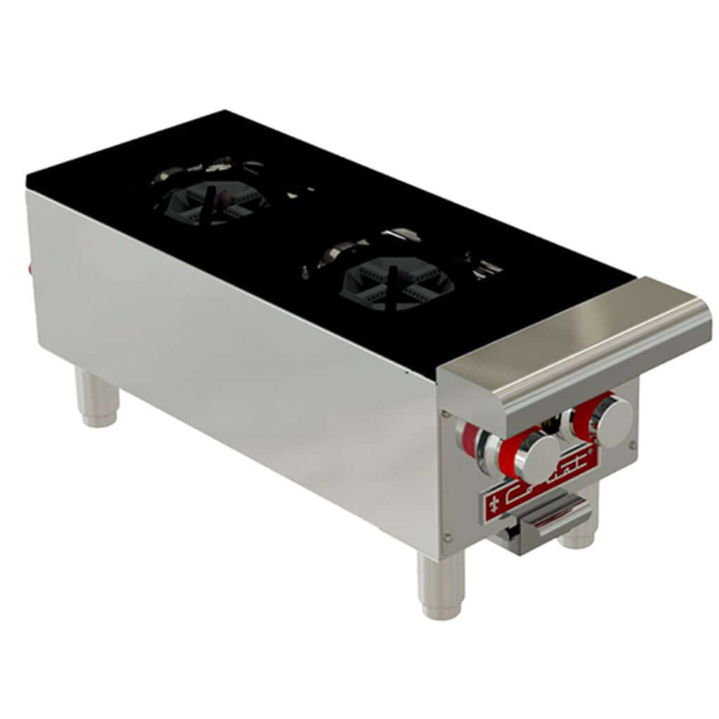 Parrilla industrial de gas Coriat PCV-2 Master vista angulada