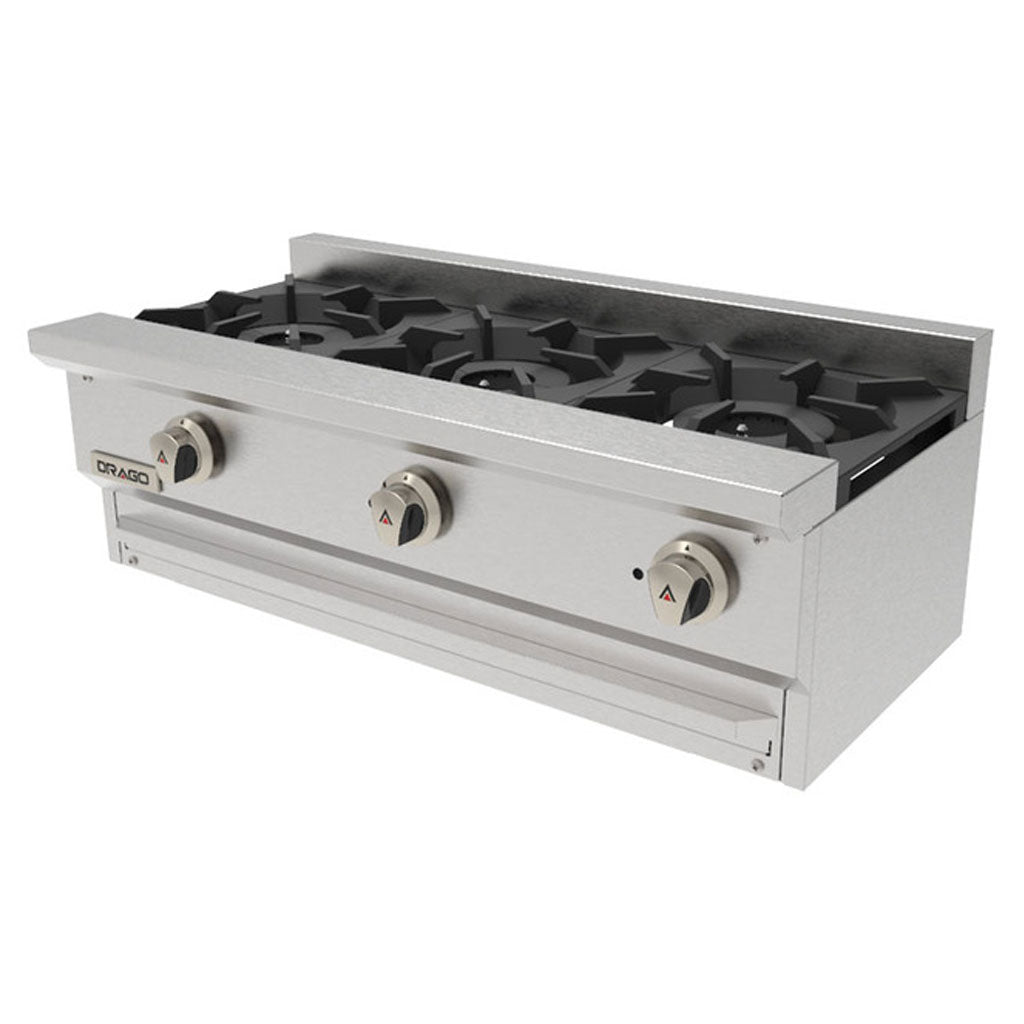 Parrilla para cocina Drago CG-30 Slim de gas vista frontal