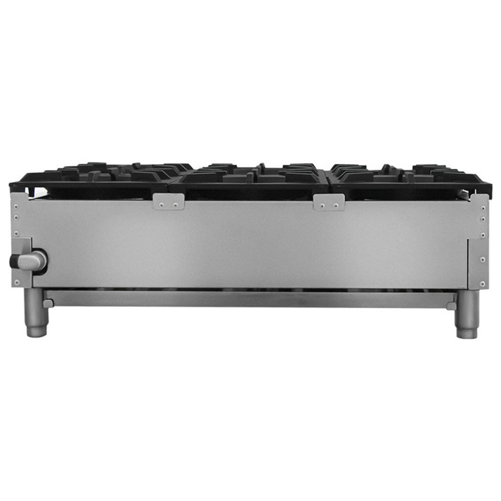 Parrilla para restaurante Drago GPPA-600-V con bandeja extraíble y quemadores desmontables