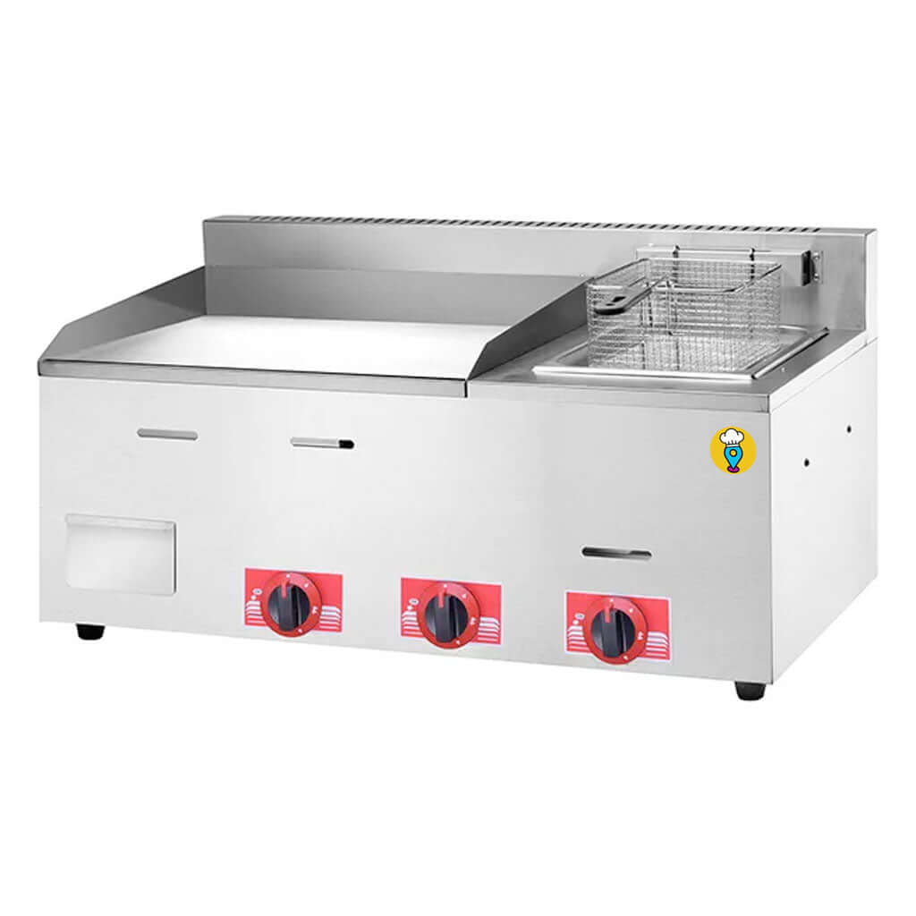 Plancha con Freidora a Gas Migsa PFM-85: Potencia y Flexibilidad en tu Cocina
