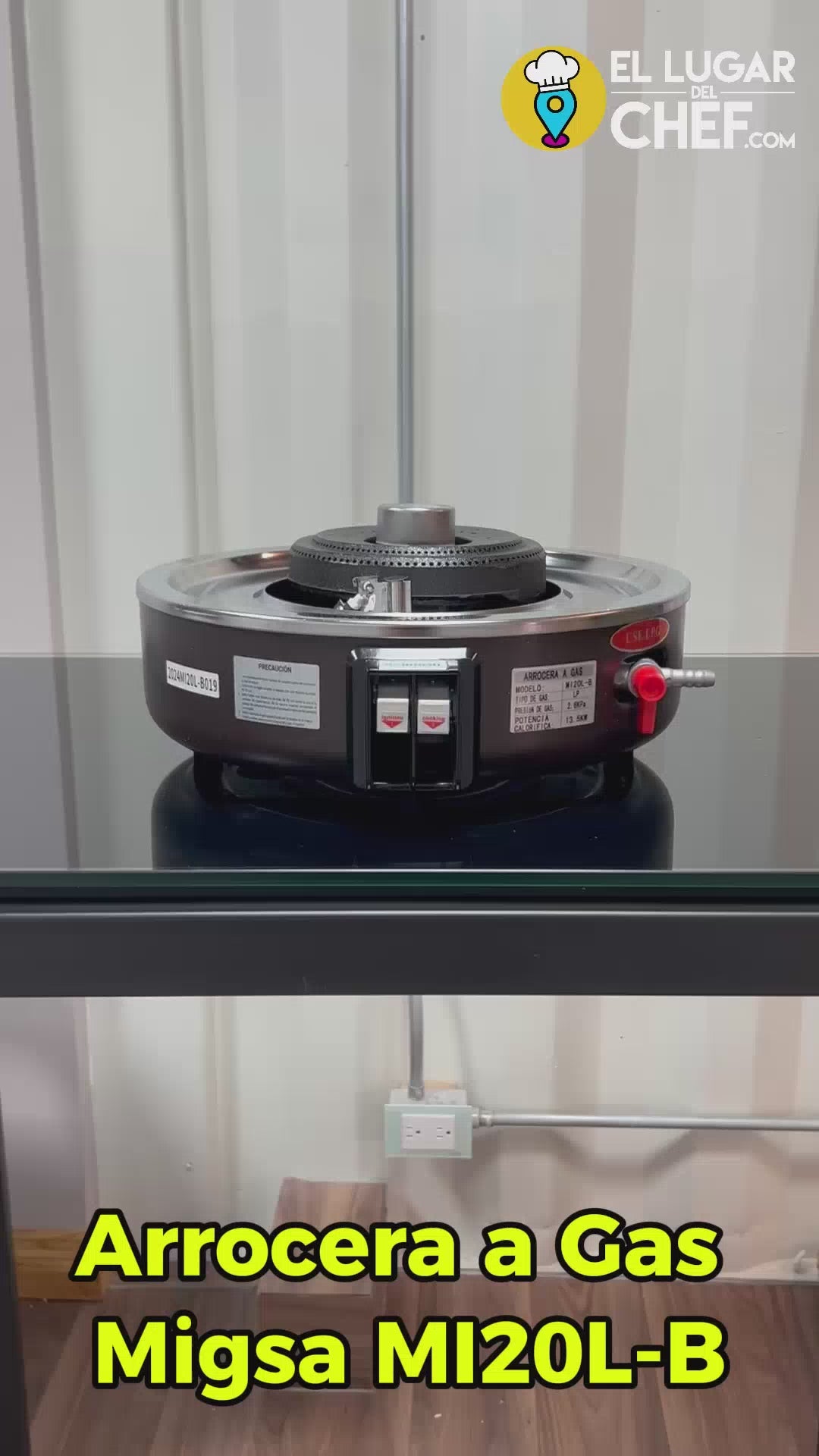 Arrocera industrial Migsa MI20LB video presnetacion