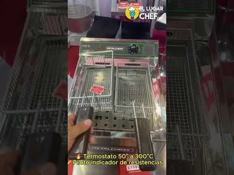 Freidora Eléctrica Metalcubas FOE-15M | Potencia y Seguridad en tu Cocina video
