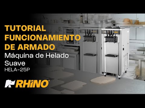 video tutorial maquina de helado suave rhino hela-25p