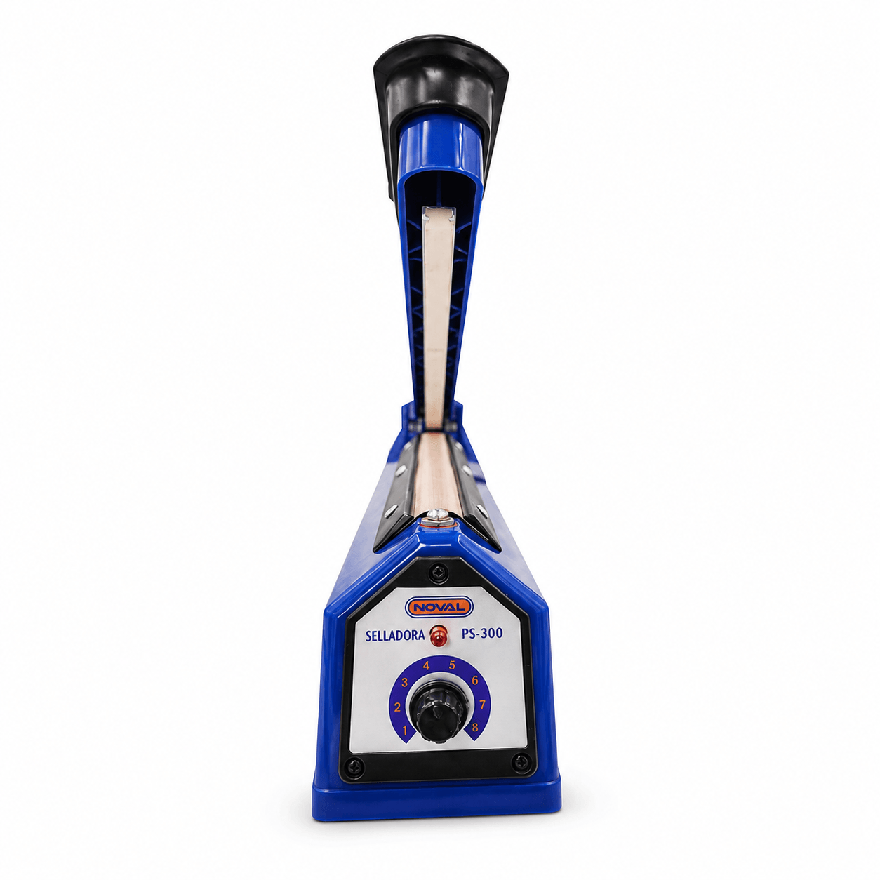 Máquina termo selladora Noval PS-300 para bolsas con control frontal y voltaje 110 V