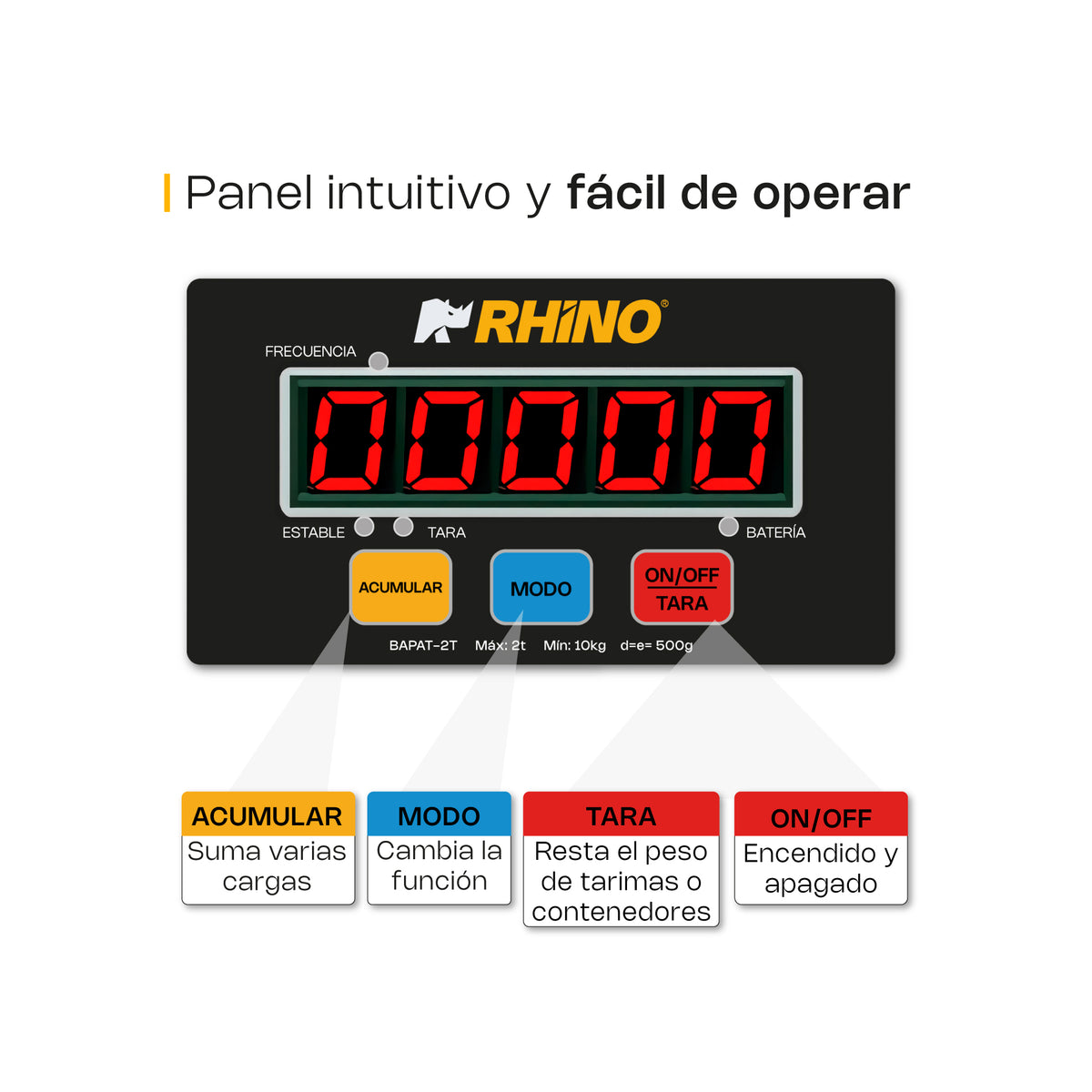 RHINO BAPAT-2T vista oficial del producto 4