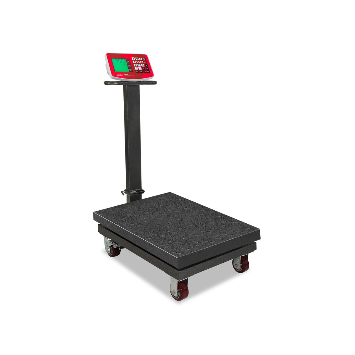 Báscula de plataforma plegable VINSON BAPLE-800 de 800 kg con ruedas, columna e indicador incluidos