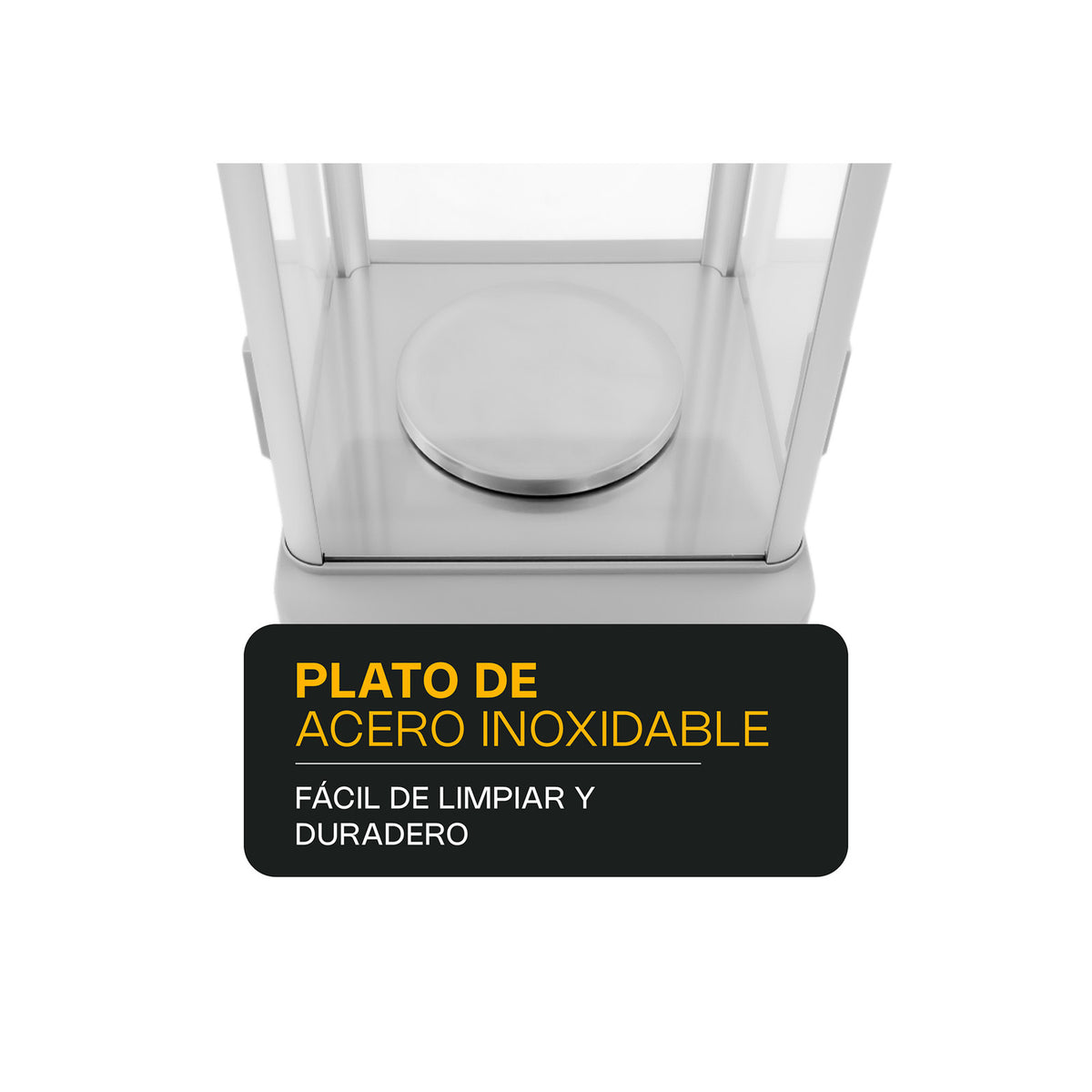 Plato de acero inoxidable circular de báscula de precisión RHINO BAPRE-600
