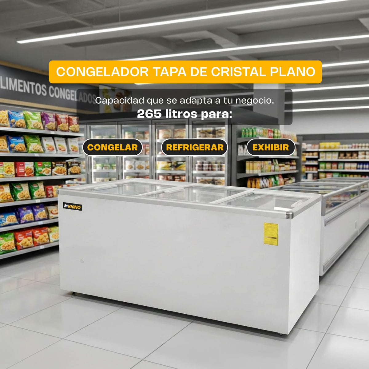 Congelador Rhino CONGECRI-12P de 265 litros foto oficial, vista 2