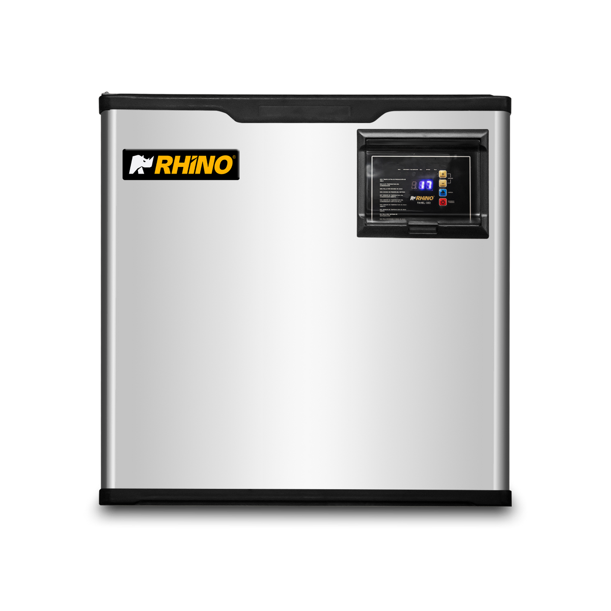 Módulo superior de la fábrica de hielo Rhino FAHIEL-160 visto de frente