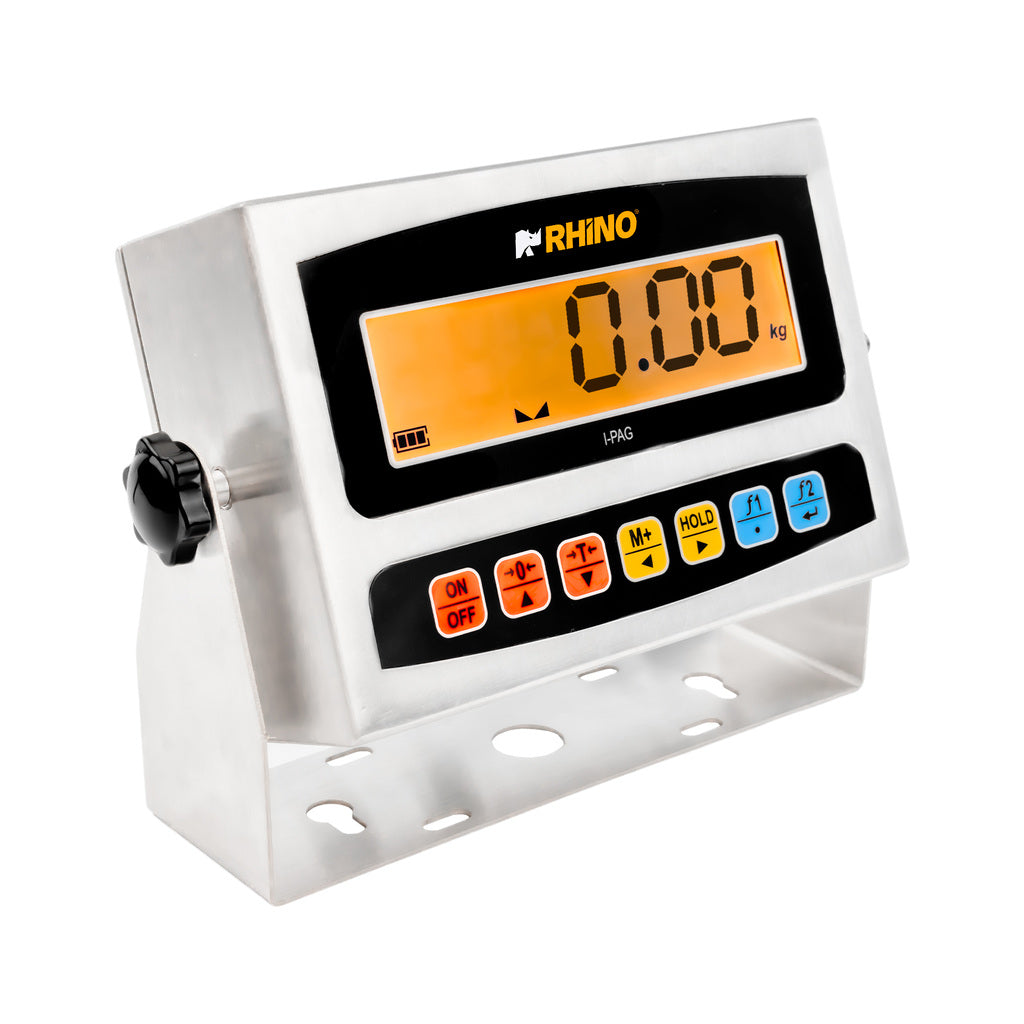 Indicador a prueba de agua RHINO I-PAG IP67 carcasa de acero inoxidable y pantalla LCD iluminada, portada original