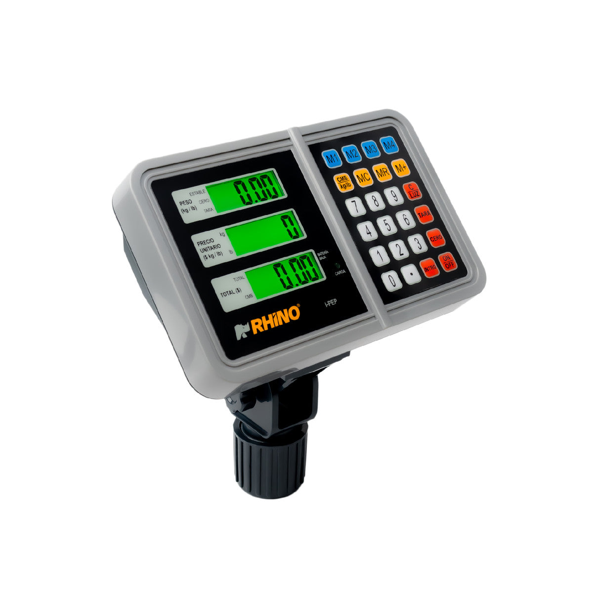Indicador electrónico RHINO I-PEP peso precio total con tres pantallas LCD