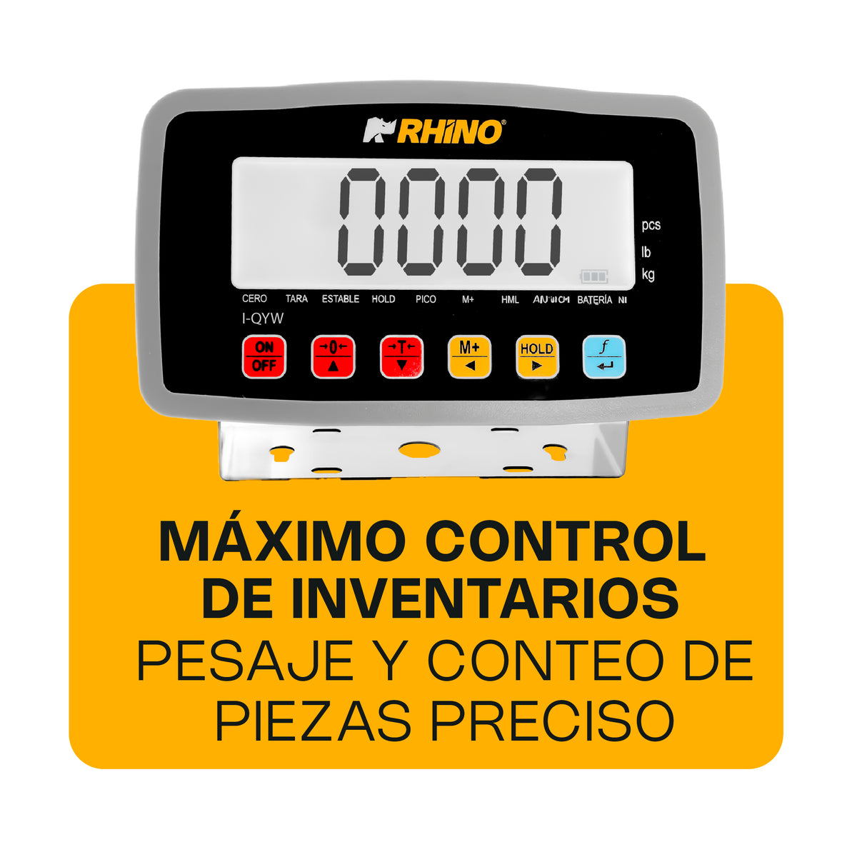 Indicador inalámbrico RHINO I-QYW funciones de conteo de piezas y peso