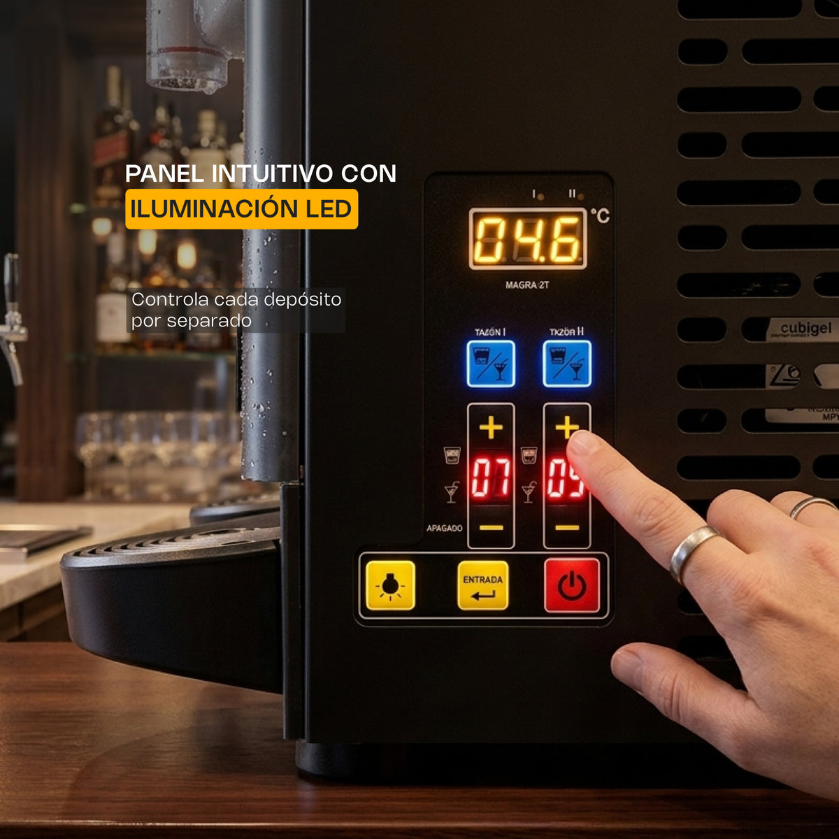 Máquina granizadora RHINO MAGRA-2T 2 x 12 litros — imagen oficial 4
