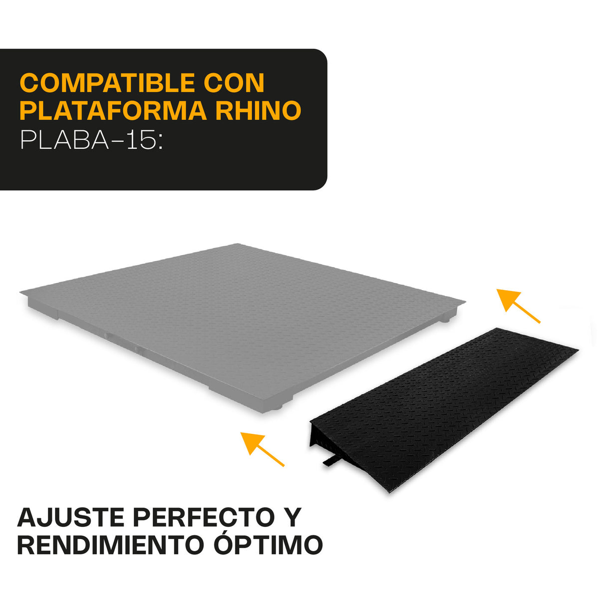Imagen adicional RAMP-15, detalles, usos o medidas confirmadas. Plataforma de pesaje vendida por separado.