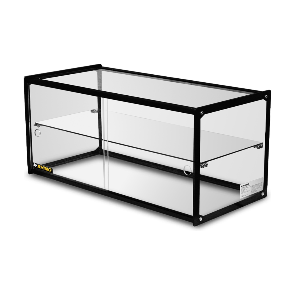 Vitrina neutra recta RHINO VITNEU-120R 120 litros con vidrio templado, portada