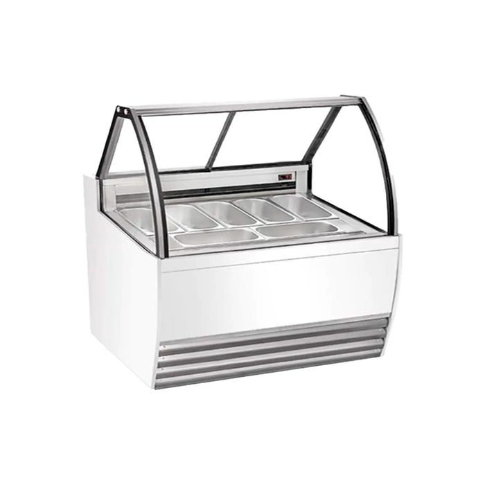 Vitrina congeladora de helados MIGSA DW-13 para 13 insertos, imagen original del fabricante