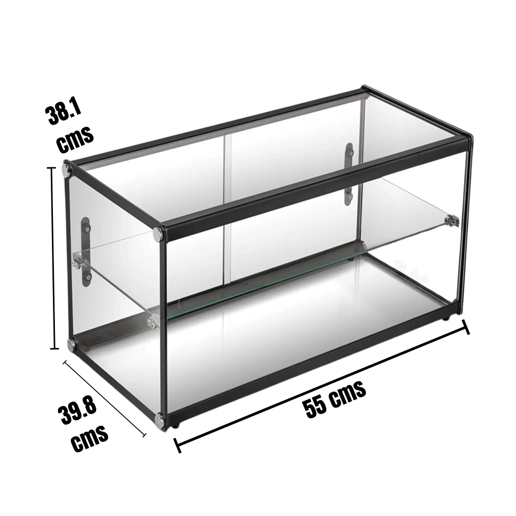 Mueble de panadería Migsa con puertas corredizas y dos niveles