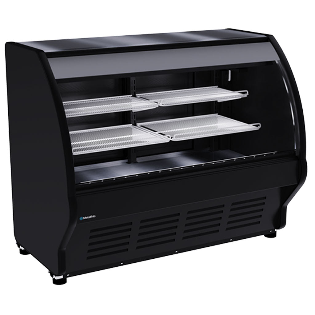 Vitrina Metalfrio VCM150 de 1.5 metros, vitrina refrigerada para mostrador con cristal curvo
