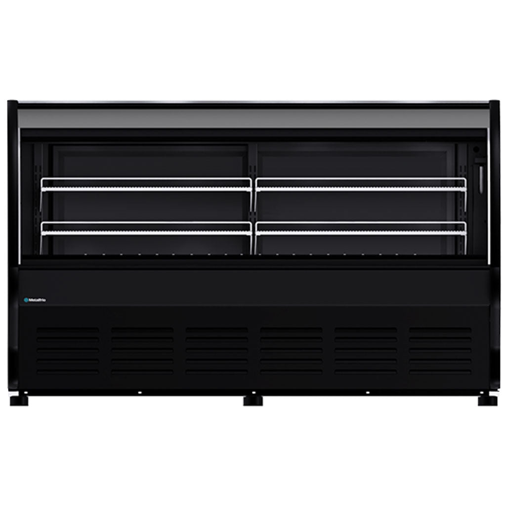 Vitrina refrigerada Metalfrio VCM200 de 2 metros con cristal curvo, vista frontal