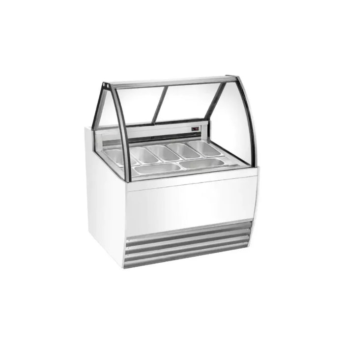 Vitrina congeladora de helados MIGSA DW-7 para 7 insertos, imagen original del fabricante
