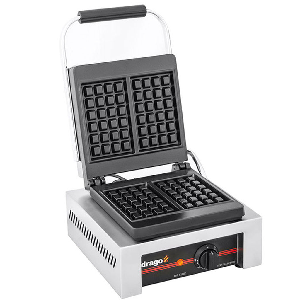 Planchas de hierro fundido con recubrimiento ceramico de la waflera Drago UWB-S