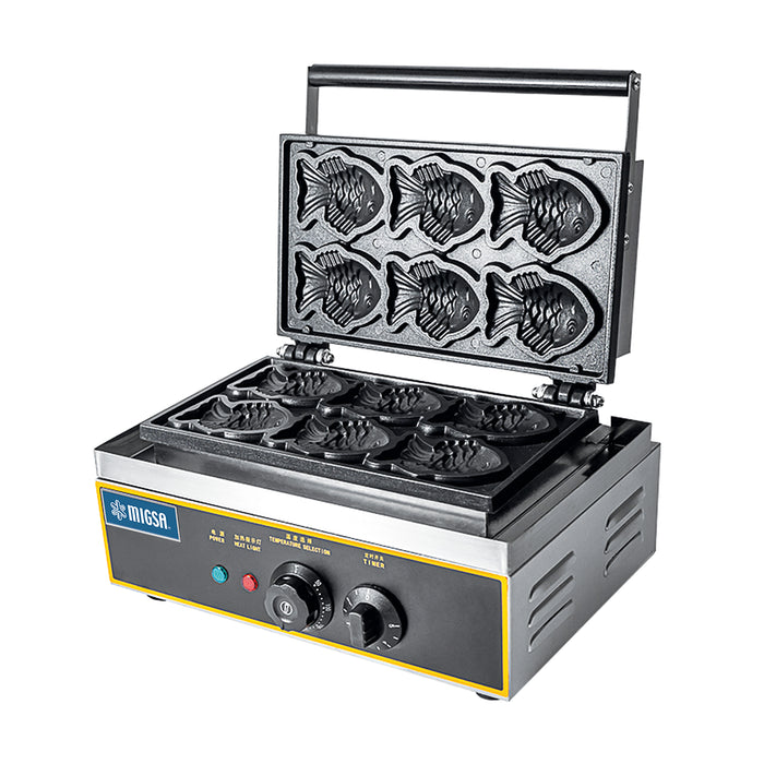 Wafflera profesional MIGSA WKM6 de mini taiyaki para seis piezas, fotografía oficial