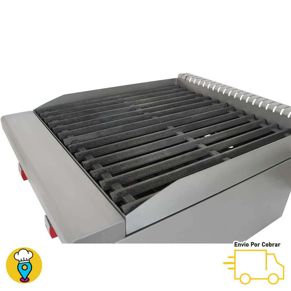 Asador a Gas Radiante 2 Secciones DRAGO - AG-2V-R-Asadores-DRAGO-ElLugarDelChef.com