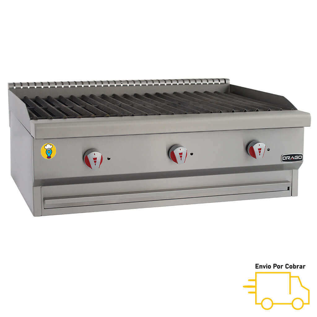 Asador Radiante 3 Secciones DRAGO - AG-3V-R-Asadores-DRAGO-ElLugarDelChef.com