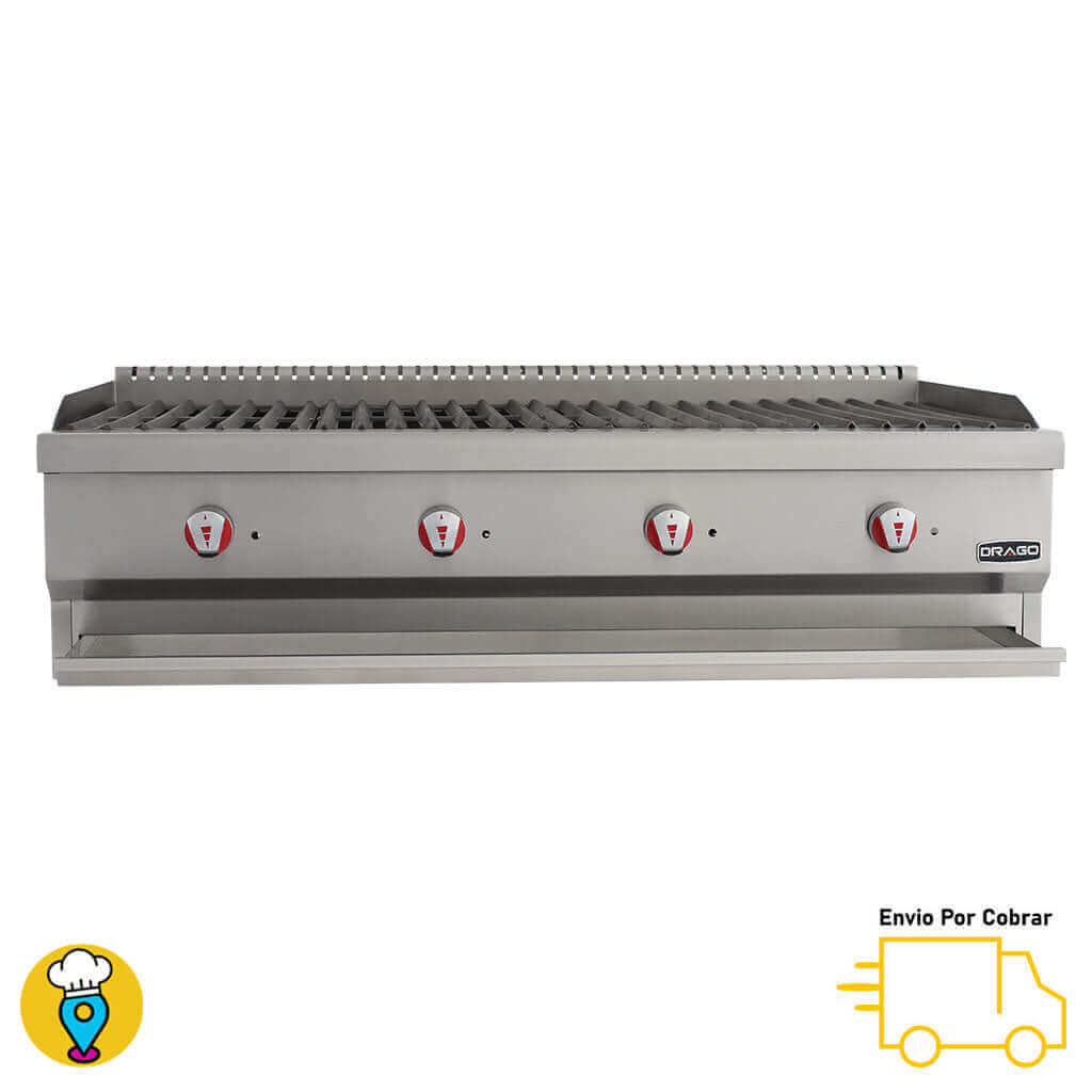 Asador Radiante 4 Secciones DRAGO - AG-4V-R-Asadores-DRAGO-ElLugarDelChef.com