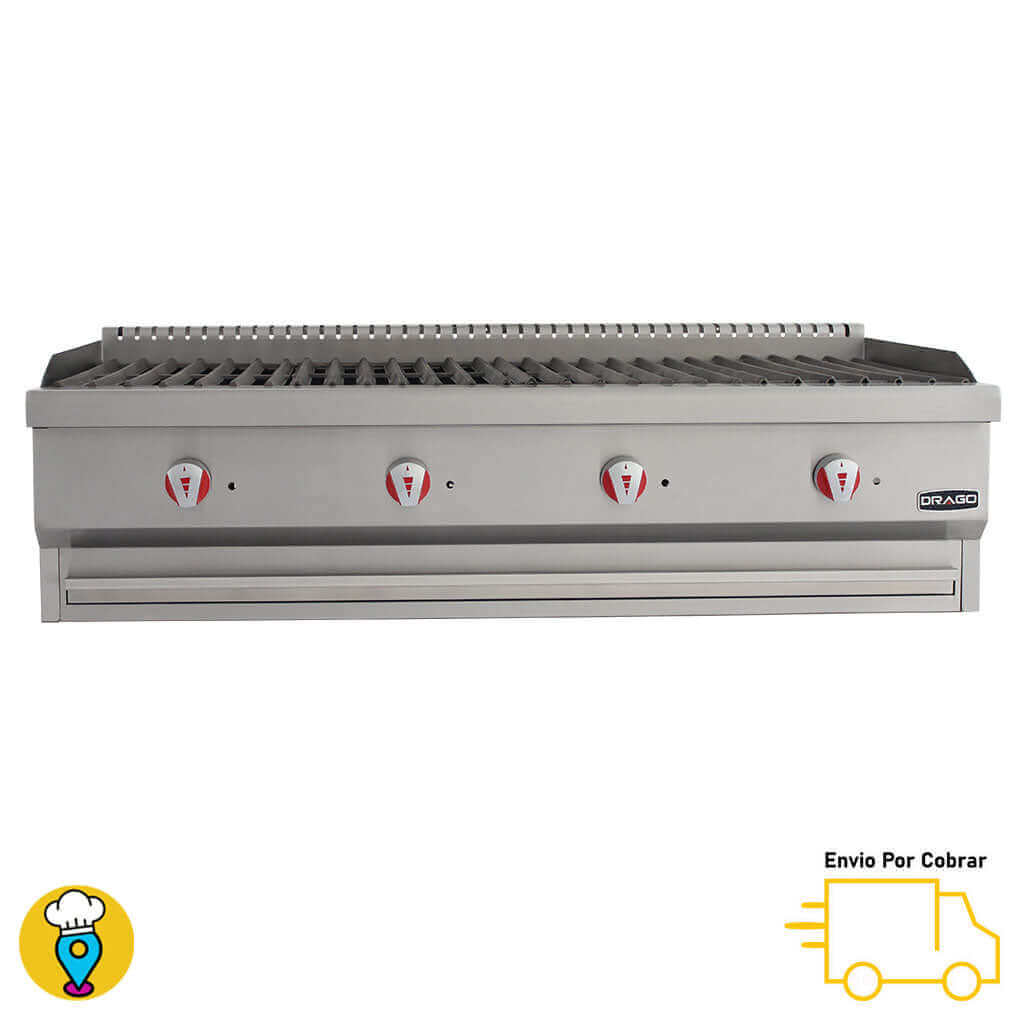 Asador Radiante 4 Secciones DRAGO - AG-4V-R-Asadores-DRAGO-ElLugarDelChef.com