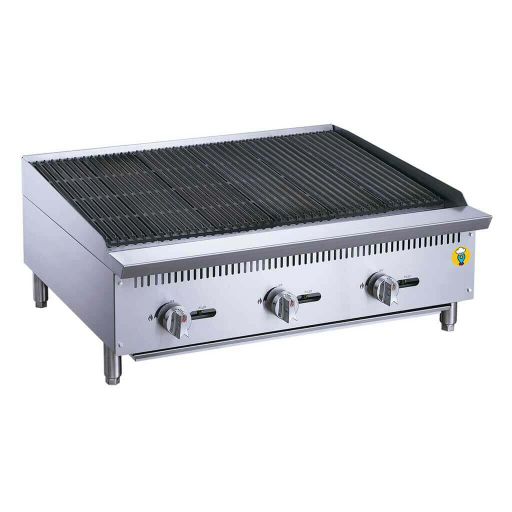 Asador Radiante a Gas 3 Quemadores Migsa RFS-36-MG-Asadores-MIGSA-ElLugarDelChef.com