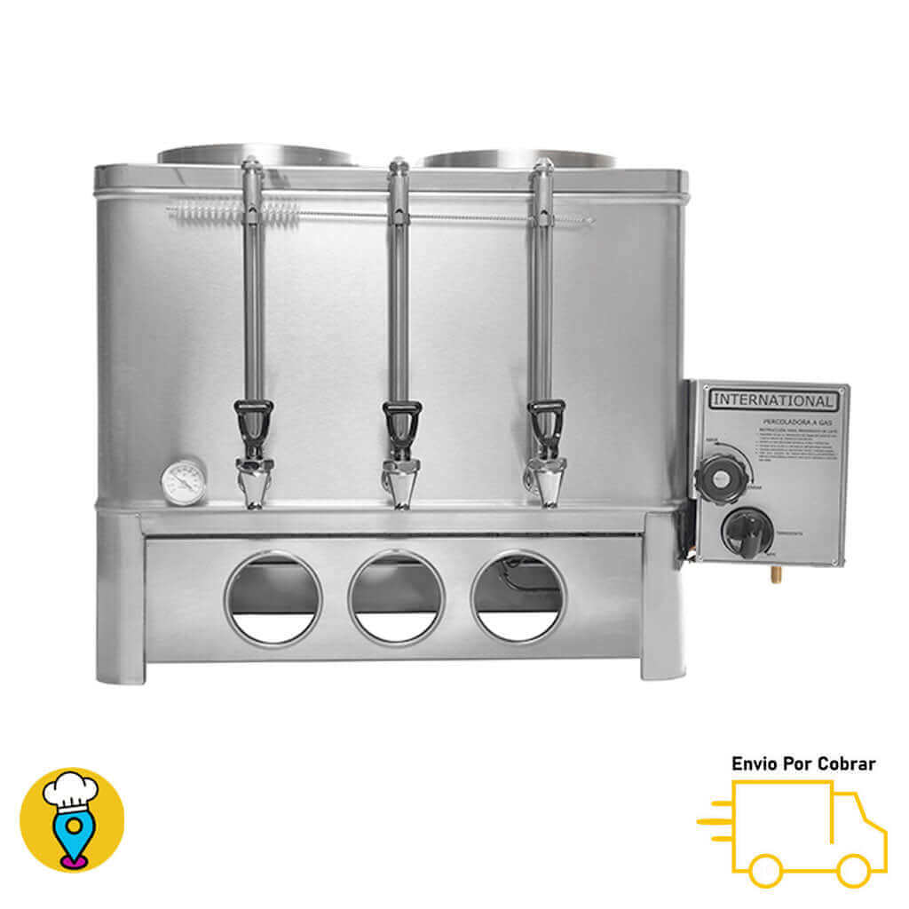 Cafetera Percoladora Eléctrcia INTERNATIONAL - 20-20 E-Percoladoras para Café-INTERNATIONAL-ElLugarDelChef.com