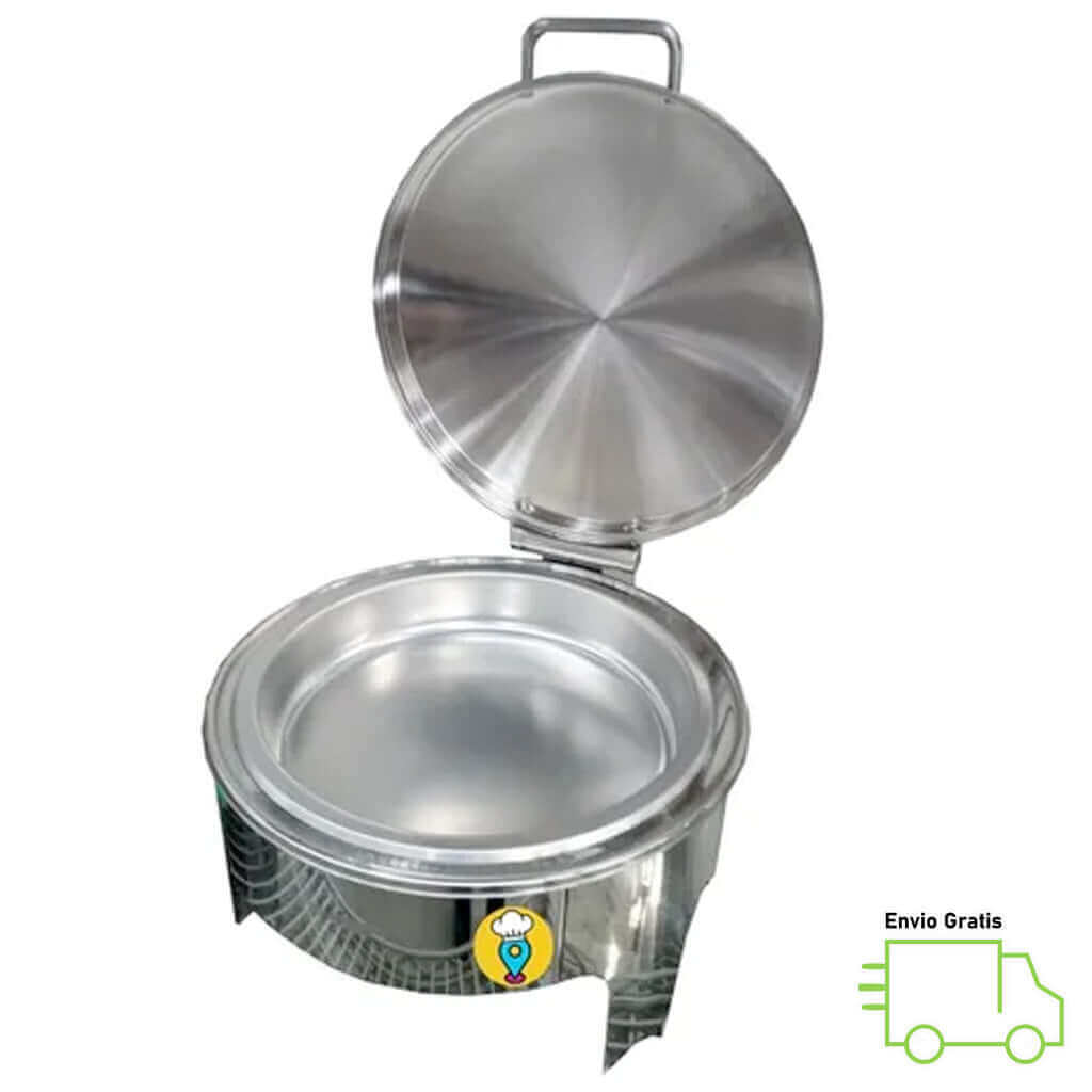 Chafing Dish de 6Lts Redondo Hidráulico MIGSA - 321-Chafing Dish-MIGSA-ElLugarDelChef.com