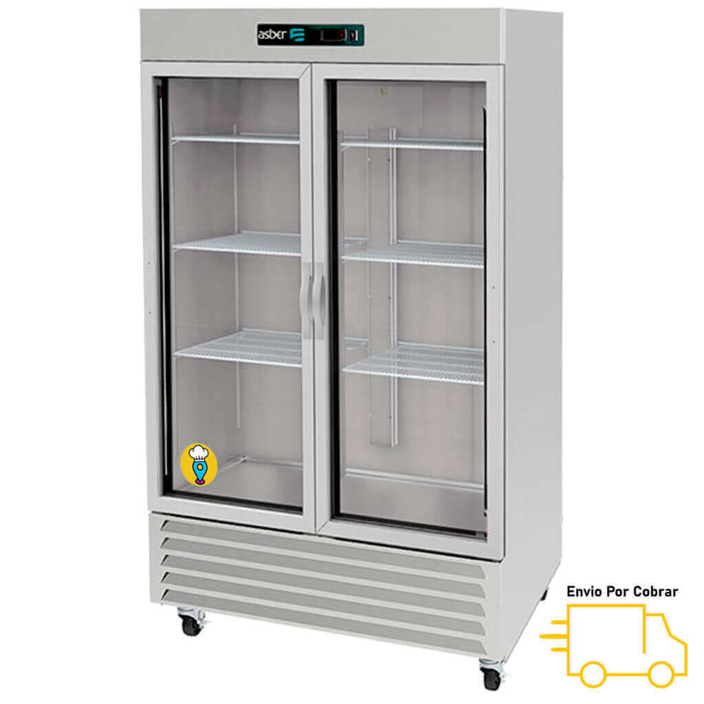 Congelador Profesional Puerta de Cristal 37 pies ASBER - ARF-37G-HC-Congeladores Verticales-ASBER-ElLugarDelChef.com