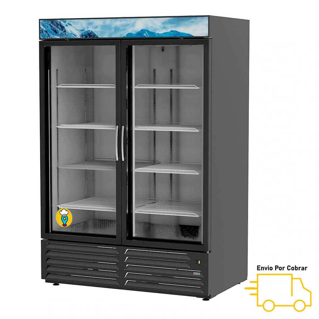 Congelador Puerta de Cristal 37 pies ASBER - AFMD-37HC-Congleadores Verticales Puerta de Cristal-ASBER-ElLugarDelChef.com