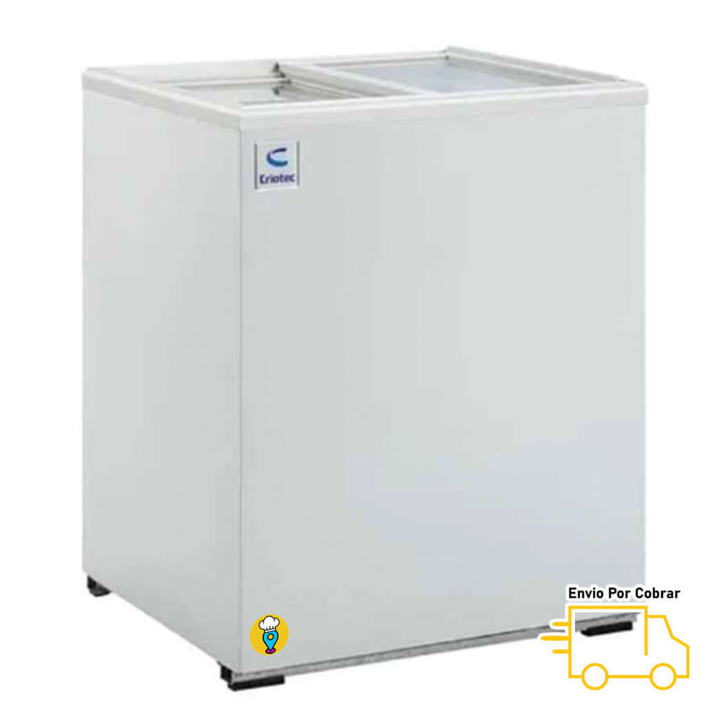 Congelador Puerta de Cristal Plano CRIOTEC - CCH-05-Congeladores Horizontales Tapa de Vidrio Plano-CRIOTEC-ElLugarDelChef.com