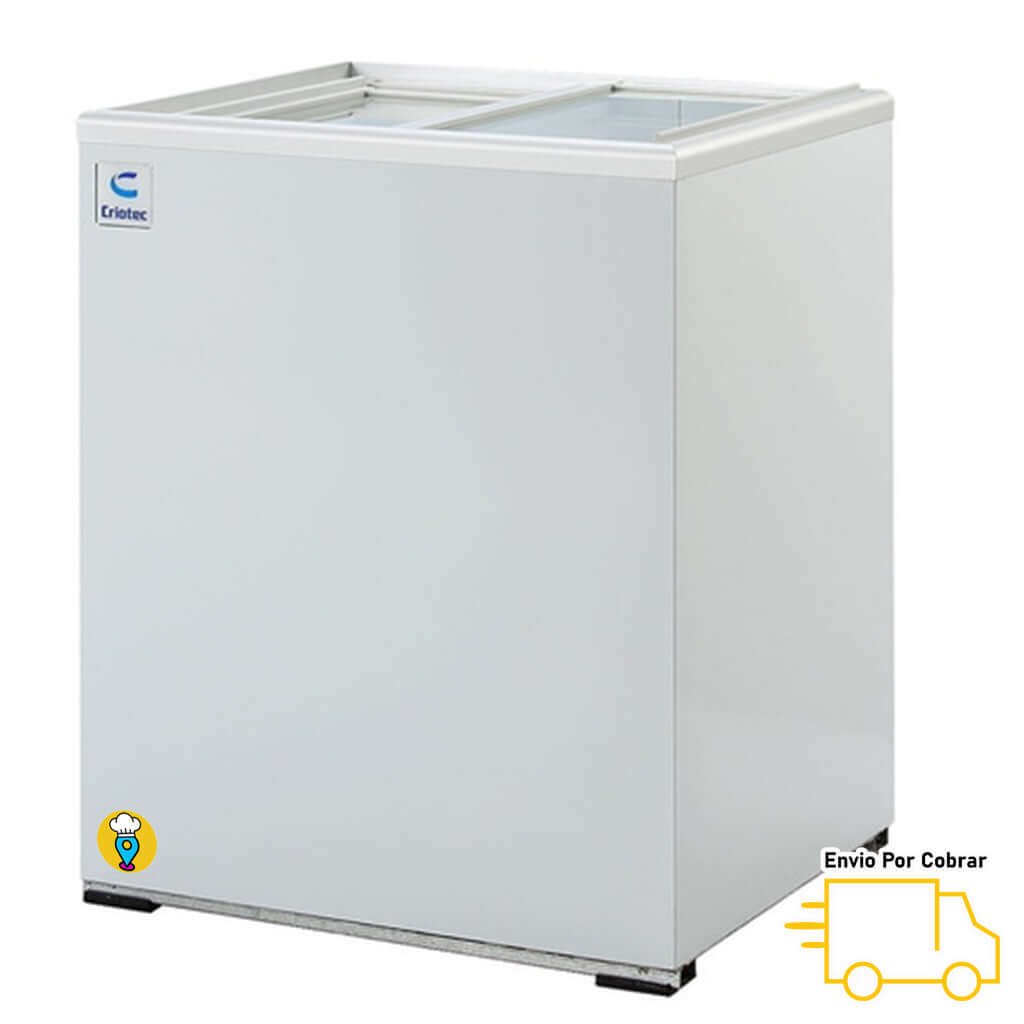Congelador Puerta de Cristal Plano CRIOTEC - CCH-05-Congeladores Horizontales Tapa de Vidrio Plano-CRIOTEC-ElLugarDelChef.com