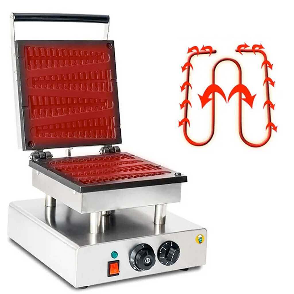 Crepaletas en forma de pino marca Migsa modelo WPP-4: Prepara crepas irresistibles con estilo único-Creperas-MIGSA-ElLugarDelChef.com